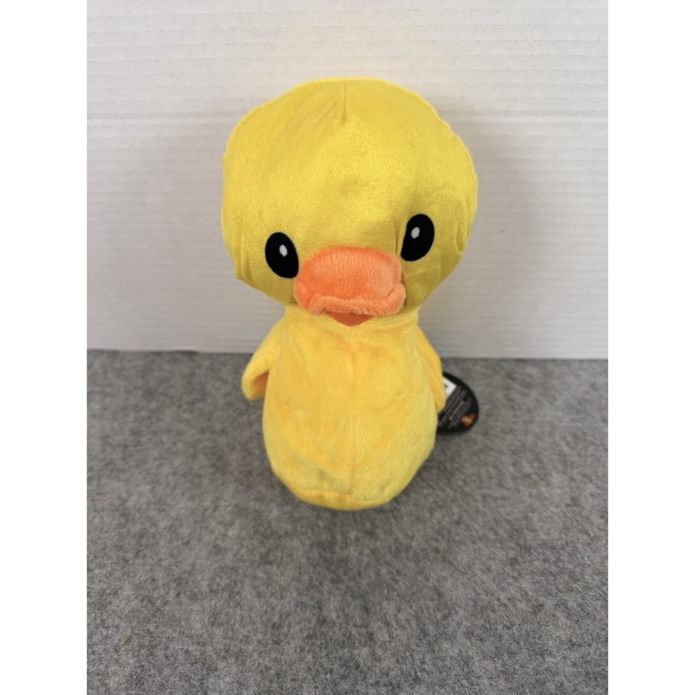 Cute Plush Rubber Ducky Yellow Duck Stuffed Animal Soft Toy for Kids